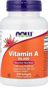 NOW Foods A 25,000 IU 250 - Softgel