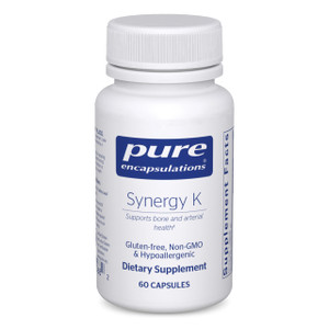 Pure Encapsulations Synergy K - with Vitamin K1, K2 & D3 - Supports Bones, Blood Vessels, Vascular Elasticity & Calcium Utilization* - Includes Chole