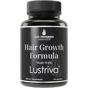 Lustriva Hair Growth Supplement - Clinically Proven in A Double-Blind Study for Hair Growth and Skin. for Both Women and Men. Enhanced with Biotin 10
