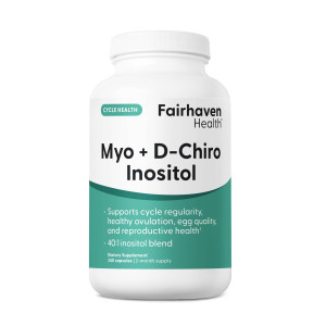 Fairhaven Health Myo-Inositol and D-Chiro Inositol Supplement for Women | 40:1 Ratio | Female Fertility Supplement for Women and Hormone Balance* | V