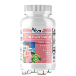 America Medic & Science Preconception Plus (90 Capsules) Conception and Fertility Supplement | Physician Formulated Pills to Support Conception | Pre