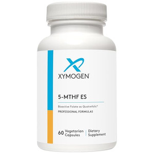 XYMOGEN 5-MTHF ES - 17,000 mcg DFE - Bioactive Folate Supplement as Quatrefolic - Mood, Cardiovascular + Methylation Support - Vitamin B Methyl Folat