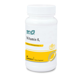Klaire Labs SFI Health Vitamin K2-50 Micrograms as Menaquinone-7 MK-7, No Soy, Gluten or Dairy (60 Capsules)
