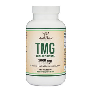 Double Wood Supplements TMG Trimethylglycine Supplement 1,000mg Per Serving, 180 Capsules (TMG Supplements for Homocysteine Control) Genuine TMG with