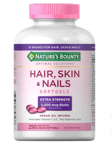 Nature's Bounty Hair, Skin and Nails, 250 Softgels (2 Pack)