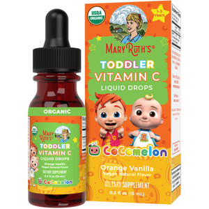 MaryRuth Organics Toddler Vitamin C Drops | USDA Organic Vitamin C Liquid Drops for Toddler | Ages 1-3 Years | Vitamin for Immune Support & Overall H