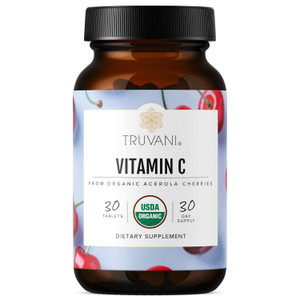 Truvani Vitamin C | USDA Organic | High Absorption, Antioxidant Supplement, Higher Bioavailability Immune System Support | Made with Real Food | 30 S