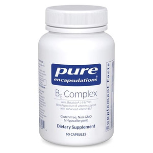 Pure Encapsulations B6 Complex - Supports Nervous System & Brain Health* - Includes B Vitamins - Contains Enriched Vitamin B6 - Non-GMO & Gluten Free