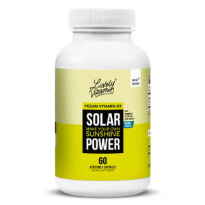 LIVELY VITAMIN CO. Solar Power Vitamin D3 2000 iu - Patented Vitamin K - MK7 - Immune Balance - Brain Function - Mood - Heart - Stress - 60 Count