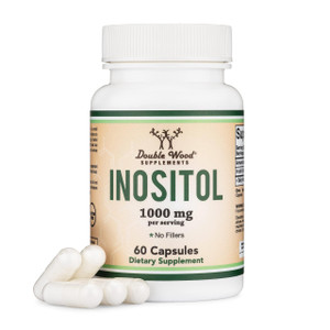 Inositol Capsules (Myo Inositol) 1000mg Health Support for Women (60 Count)(No Fillers, Vegan Safe, Gluten Free) by Double Wood