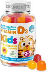 DR. MORITZ Vitamin D3 Gummies for Kids & Adults 2000 IU - High-Absorption Vitamin D Kids Gummies Supplements - Vegetarian, Immune Support D3 for Adul