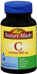 Nature Made Vitamin C 500 mg Liquid Softgels 60 Soft Gels (Pack of 4)