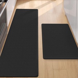 Color&Geometry Anti Fatigue Cushion Padded Kitchen Mat for Floor - 17x29+17x59, Easy Clean, Waterproof & Oil Proof, Anti Slip, Foam Rubber Runner Rug