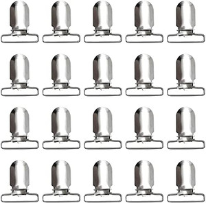 RayTour 20-Piece Men's Suspender Clips: Heavy Duty Bed Sheet Fasteners and Straps Holder