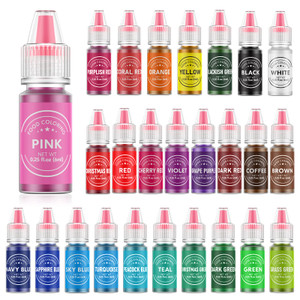 Food Coloring for Baking - 26 Vibrant Cake Coloring Liquid Set for Dessert Decorating, Food Grade Food Dye for Icing,Fondant,Cookies,Easter Egg,Makin