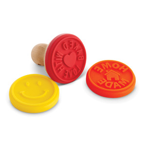 Mrs. Andersons Baking Cookie Stamps Trio, Non-Stick Silicone, Set of 3 Designs