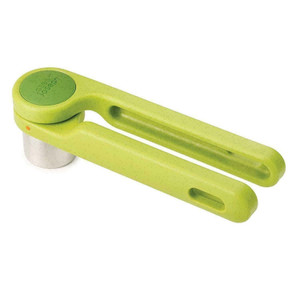 Joseph Joseph Helix Garlic Press Mincer Ergonomic Twist-Action Hand Juicer Stainless Steel, Green