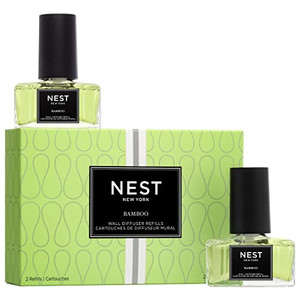 NEST New York Wall Diffuser Refill Vials, Bamboo - Set of 2 - Up to 60 Days of Continuous Scent - Cruelty Free, Vegan - Made in USA