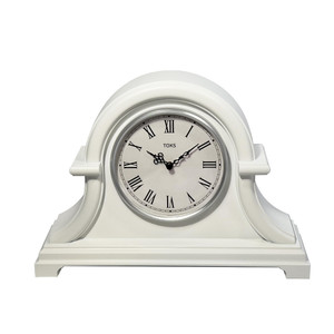Lily's Home Non Ticking Mantel Clock - 13 x 10 Plastic Napoleon Desk and Shelf Clock with Quartz Movement, Ideal for Living Room, Retro Kitchen, Farm