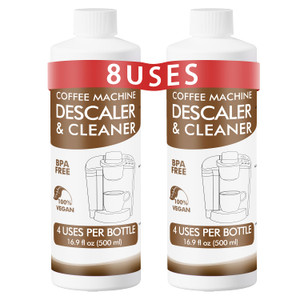 8 Uses Descaling Solution Compatible with Keurig, Nespresso, Breville, Delonghi, Jura, Ninja - 33.8oz Coffee Machine Descaler, Espresso Coffee Maker