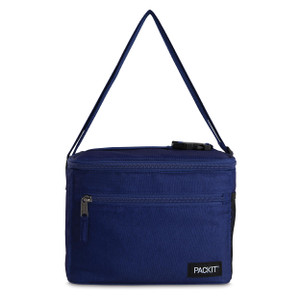 PackIt® Freezable Essential Cooler, True Blue, Built with EcoFreeze® Technology, Fully Freezable, Collapsible, Reusable, With Adjustable Crossbody St