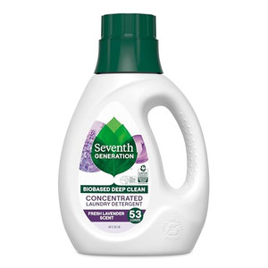 Seventh Generation Concentrated Laundry Detergent, Stain Fighting Formula, Fresh Lavender scent, 40 oz (53 Loads)