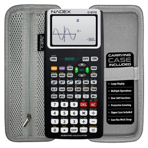 Scientific Calculator with Graphing, Includes Carrying Case, for College and High School Students, Calculus, Algebra, Geometry, Trigonometry, Statist