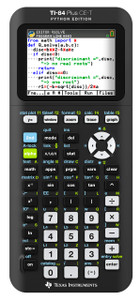 Texas Instruments TI-84 Plus CE-T Python Edition Graphical Calculator (Colour Display) Black