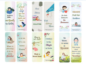 Creanoso Funny Lego Bookmarks (2-Sets X 6 Cards) Daily Inspirational Card Set  Interesting Book Page Clippers  Great Gifts for Kids and Teens