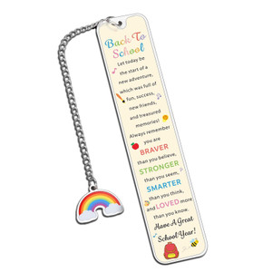 Valentines Day Gifts for Grandkids, School Supplies for Girls 5th Grade Back to School Bookmark First Day of School-Gift for Middle High Schools Supp