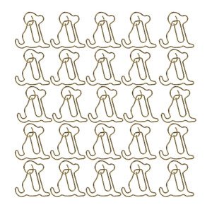 25 Pcs Bronze Color Dog Shaped Paper Clips Cute Animal Bookmarks Animal Shaped Cute Paperclip for Office School Supplies Bookmark Office School Party