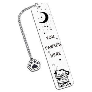 Cat Bookmark, Cat Lovers Gifts for Girls, Book Marks for Reading Women, Cute School Supplies Gifts for Daughter Son, Friendship Gift for Women Book L