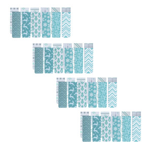 24Pcs Magnetic Bookmarks Blue Graphics Magnet Page Markers Magnetic Page Clips Creative Blue Bookmark Set for Women Men Boy Girl Book Lover Reader St