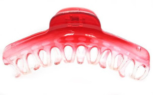 Caravan Side By Side Crystal Goes With Color In This Bi Color Hugh Hump Hair Claw