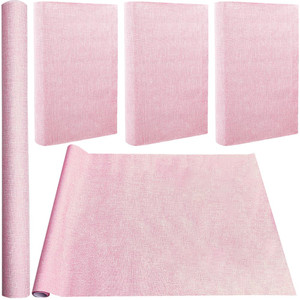CRASPIRE 59 x 16.9in Book Cloth for Book Binding Pink Fabric Surface Paper Backed A3-A8 Bookcover Books Album Linen Scrapbooking Archival DIY Coverin