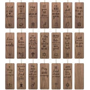 40 Pieces Religious Bookmarks Vintage Wooden Christian Bookmarks Inspirational Religious Gifts Baptism Bible Verses Gifts for Women Men Book Lovers S