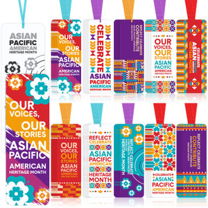 Tenceur 200 Pcs Asian Pacific American Heritage Month Bookmarks Bulk Asian Pacific American Heritage Month Gifts Aapi Decorations for School Teacher