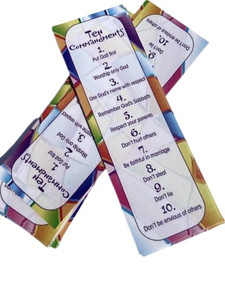 (25 Count) The Ten Commandments Bookmarks for Kids - Religious Bookmarks - Christian Gifts - Inspirational Church Supplies