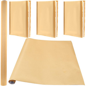 CRASPIRE Silk Book Cloth for Book Binding 43.3 x 16.53 A3-A8 Gold Fabric Surface Paper Backed Bookcover Book Covering Protector Bookbinding Supplies