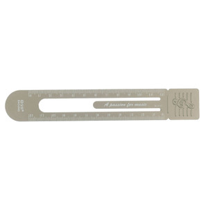 HARFINGTON Straight Ruler 12cm Metric Aluminum Alloy Ruler Scale on Both Sides Hollow Design Bookmark Measuring Tool for Children Study Classroom Off