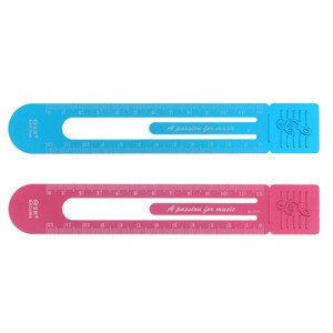 HARFINGTON Straight Ruler 12cm Metric Bookmark Clip Ruler Design Metal Aluminum Alloy Scale on Both Sides Measuring Scale Tool for Measure Study Read