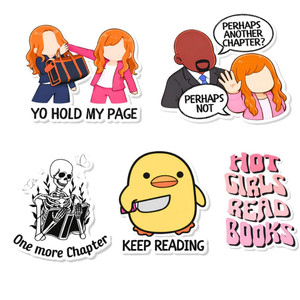 YJ PREMIUMS 4PC Funny Magnetic Bookmarks | Fun Cute Magnet Book Marks Reading Lost Hot Girls Read Books You were Right Here for Women Work Adults Tra