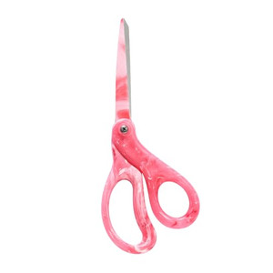 LIVINGO All Purpose Scissors - 8 Sharp Heavy Duty Fabric and Paper Shears with Gradient Pink Color Coating Stainless Steel Blade and Comfort Smooth