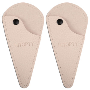 HITOPTY Embroidery Scissors Sheath, Small Scissors Case for Storing Regular Sewing Crafting Threading Scissors  2 Pieces White Cover