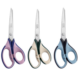 LIVINGO 3 Pack Office Scissors All Purpose  Titanium Coated Blades, Ergonomic Colorful Handles, Sharp Heavy Duty Shears for Home, Office, and Craft