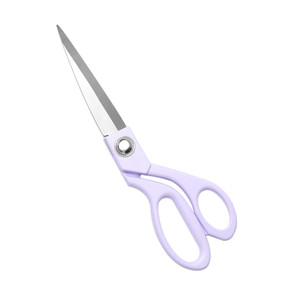 NatSumeBasics Purple 8" Fabric Scissors All Stainless Steel Sewing Scissors Craft Premium Tailor Shears Professional Small Heavy Duty Dressmaker Scis
