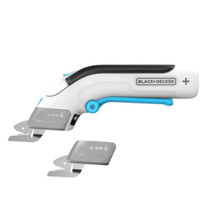 BLACK+DECKER 4V MAX Cordless Electric Fabric Craft Scissors, USB Rechargeable (BCSC115FF)