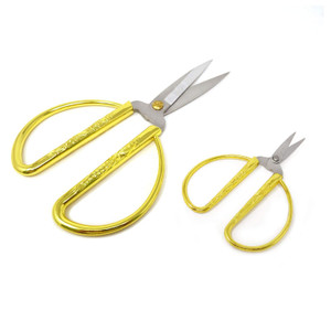 Honbay 2PCS Stainless Steel Sewing Scissors Traditional Chinese Household Scissors Tailor Scissors with Dragon and Phoenix Relief Design for Househol