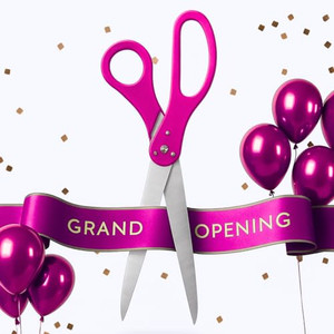25 Inch Pink Ribbon Cutting Scissors - Giant Grand Opening Shears Large Ceremony Tool for Beauty Events Elegant Party Supplies Professional Sharp Bla