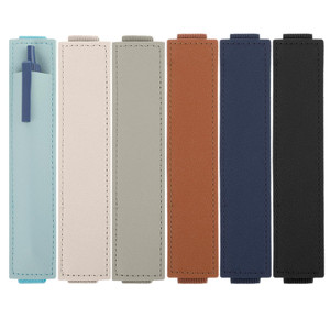 Mabor 6Pcs Elastic Notebook Pen Holder Adjustable Straps Leather Pen Sleeve Pouch for Journal Planner Pencil Holder for Book Binder School Office Sup